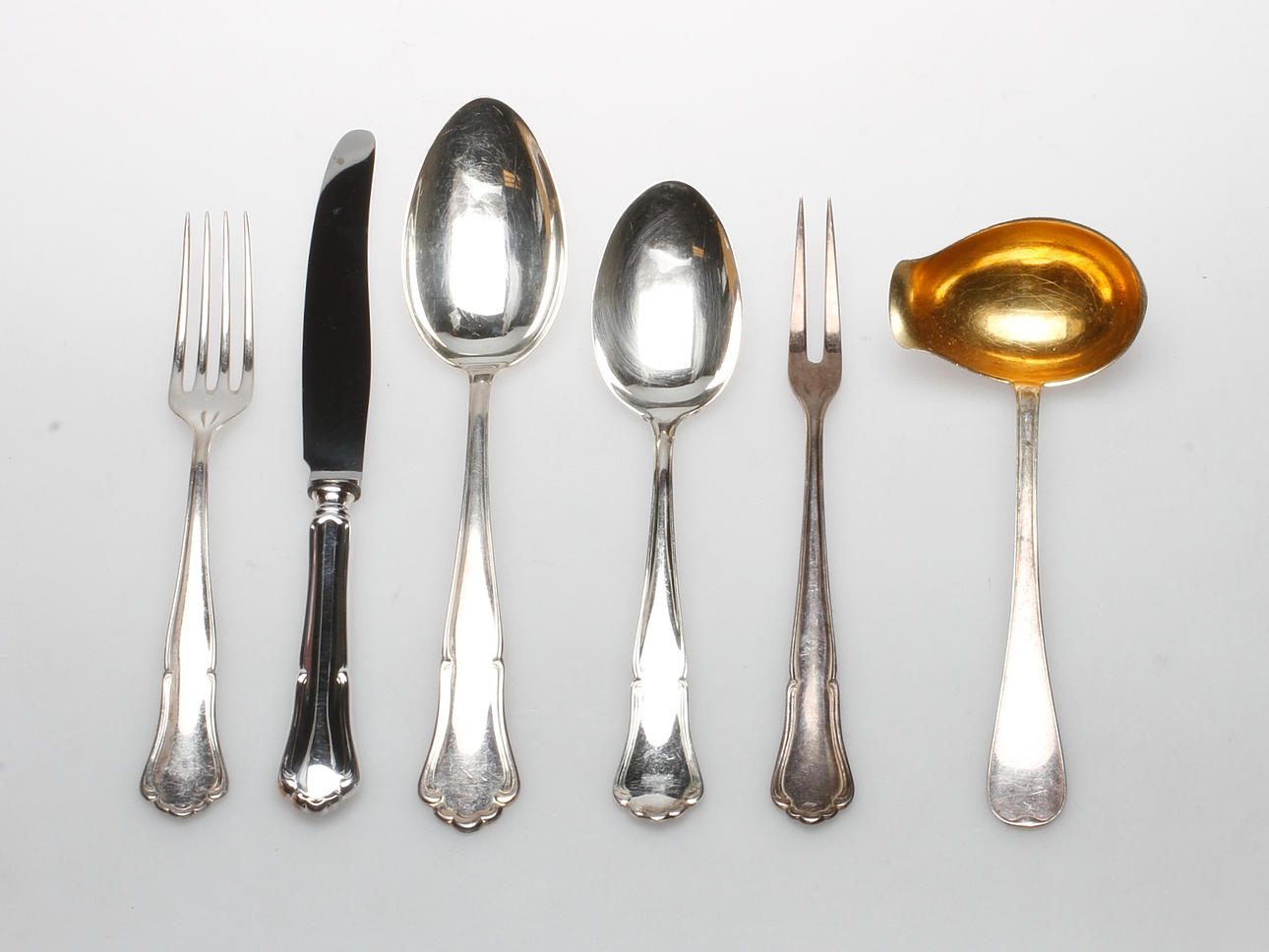 BESTICK, silver, 47 delar, "Saga", vikt ca 2060 gram.