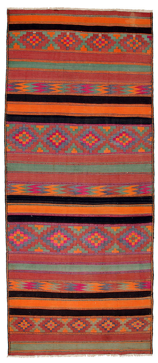 MATTA, KELIM, Persien, 415 x 180 cm.