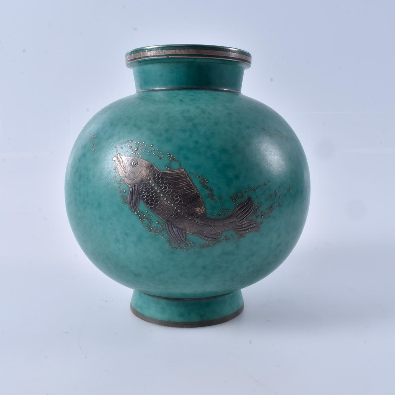 WILHELM KÅGE. Jarrón Globe, gres, Argenta, Gostavsberg.