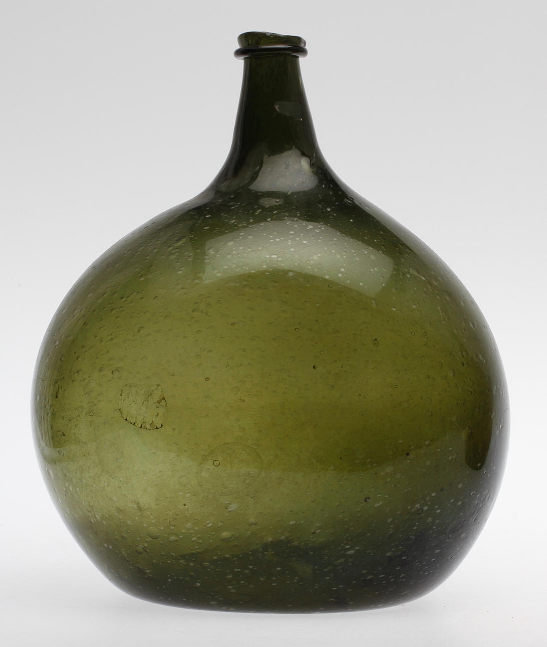 FLASKA, glas, 1700/1800-tal.