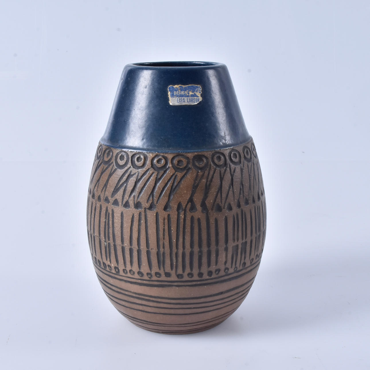 Un jarrón de gres, «Granada», Lisa Larson, Gustavsberg.