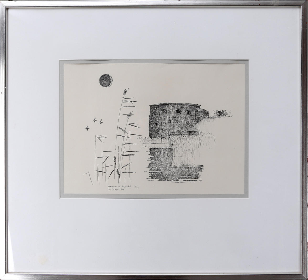 ÅKE PETTERSSON NÅW. "Slottstornet en Augustikväll", litografi, numrerad 14/30, signerad.