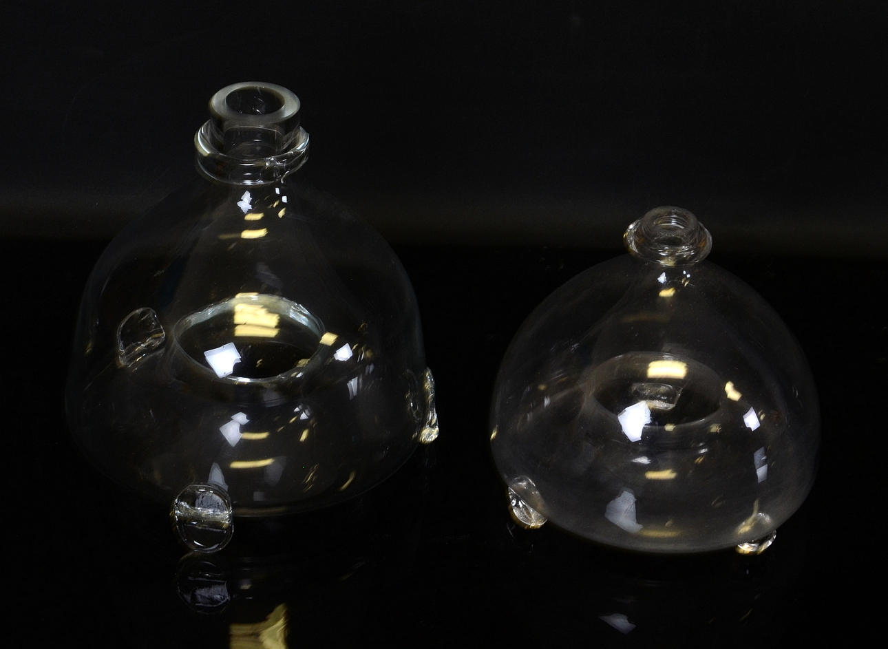 FLUGFÅNGARE, glas, 1800-talets senare hälft.