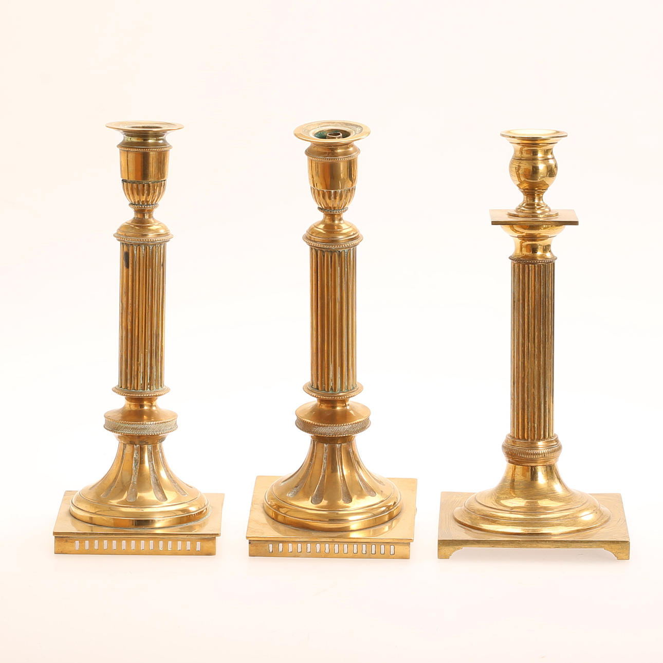 LAMP FEET, 3 pieces, brass.