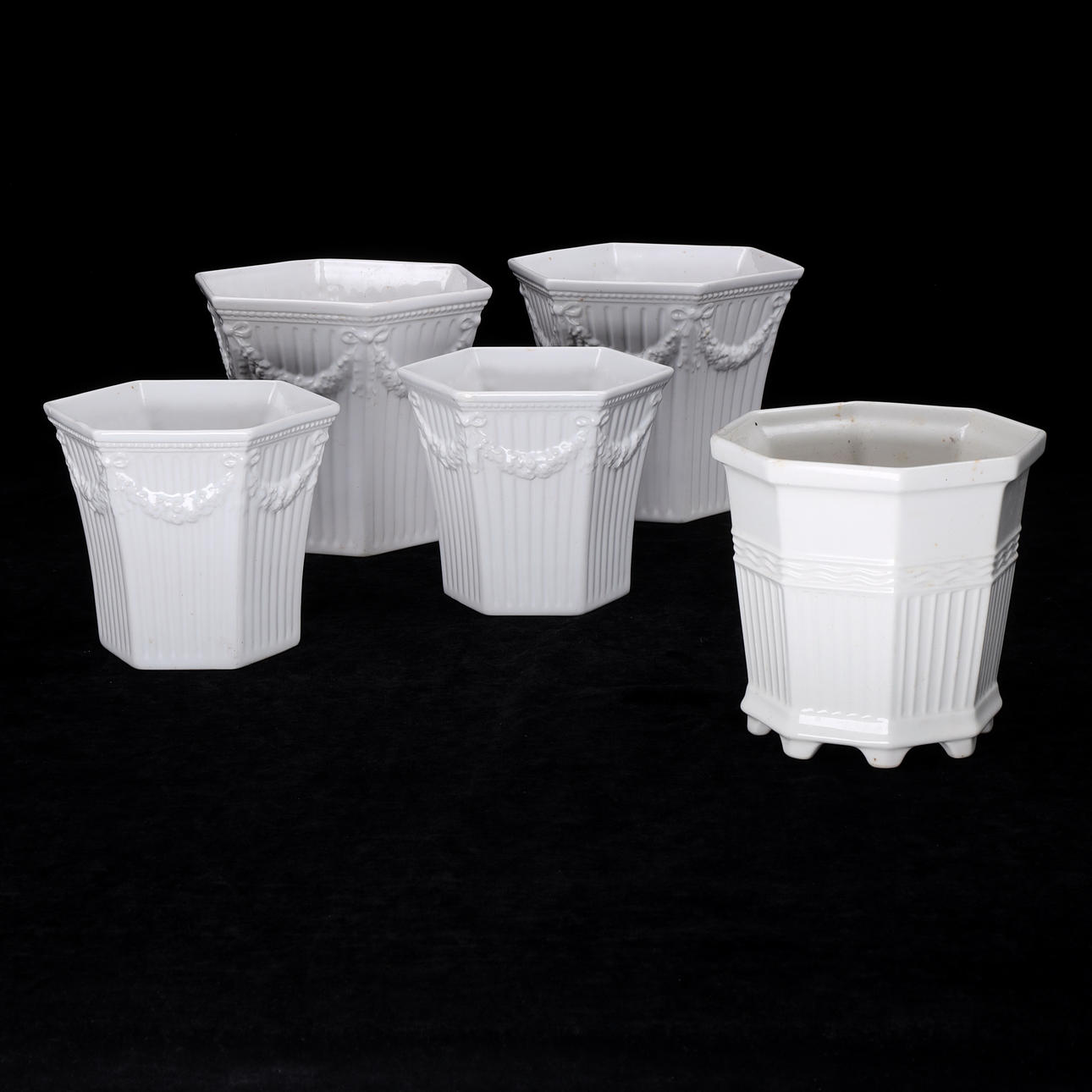 YTTERFODER, 5 st, porslin, "Empire" "Waldemarsudde".