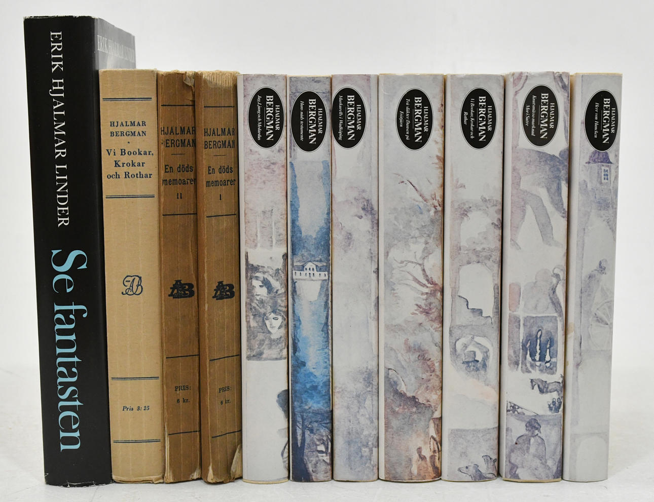 Bøger af og af Hjalmar Bergman. 11 bind.