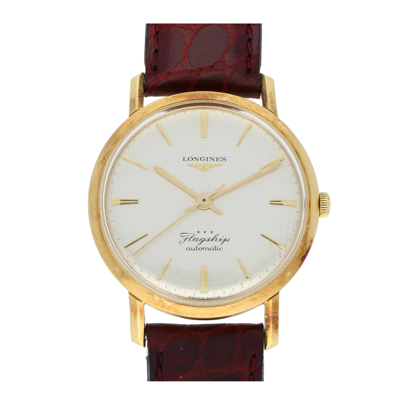 750 gult guld klocka ”Longines”.