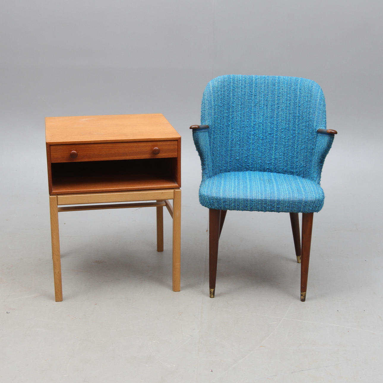 KARMSTOL och BORD, med låda i sargen, "Casino", Sven Engström och Gunnar Myrstrand för Tingströms.