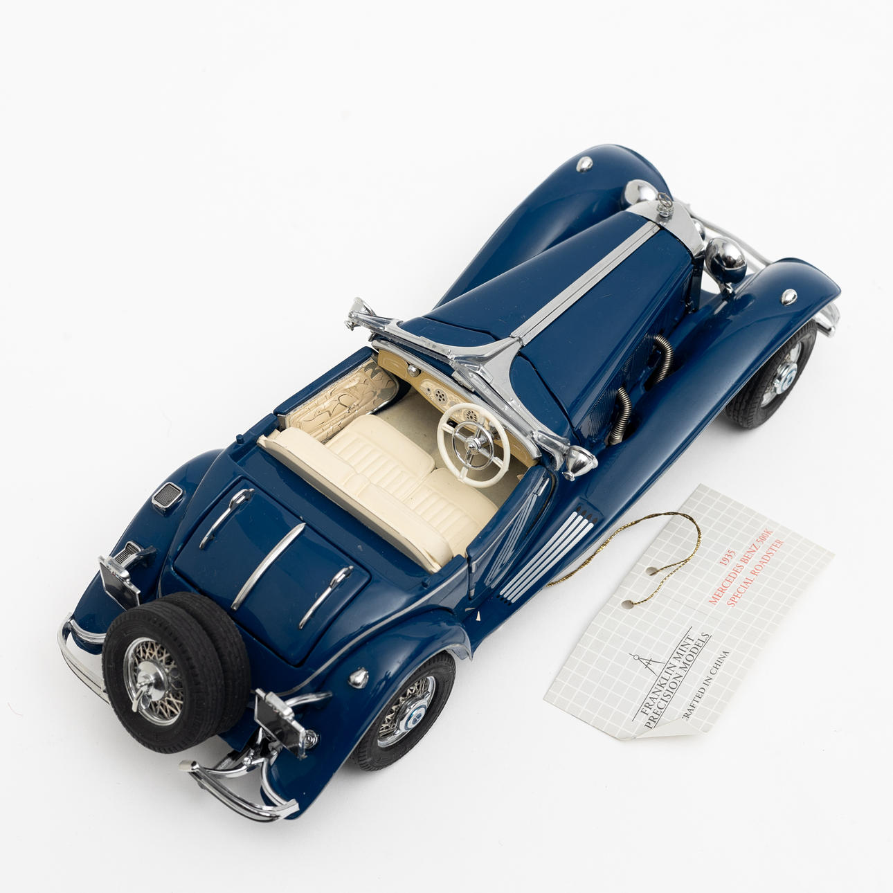 FRANKLIN MINT MERCEDES 500k special roadster, metal and plastic 