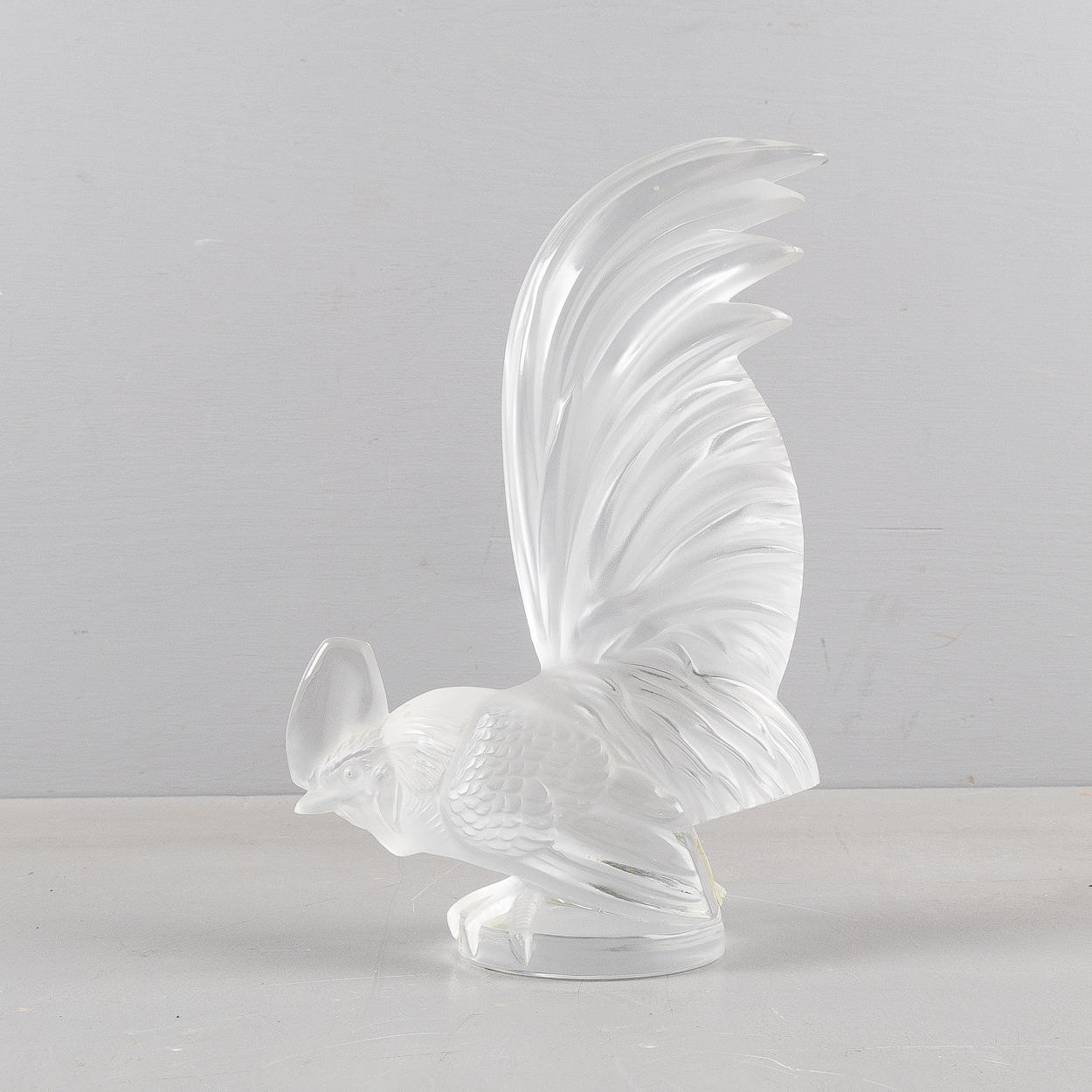 FIGURIN, glas, "Coq Nain", Lalique.