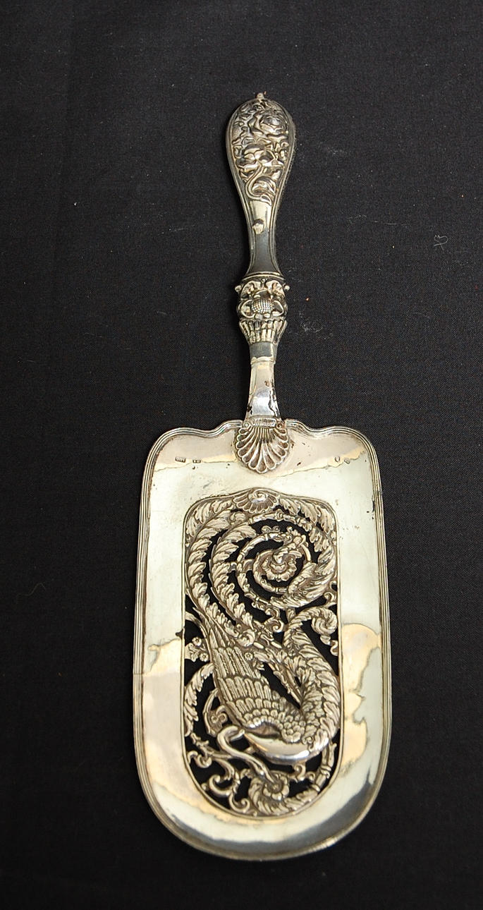 TÅRTSPADE, silver, empire stämplad Johan Daniel Blomsterwall 1834.