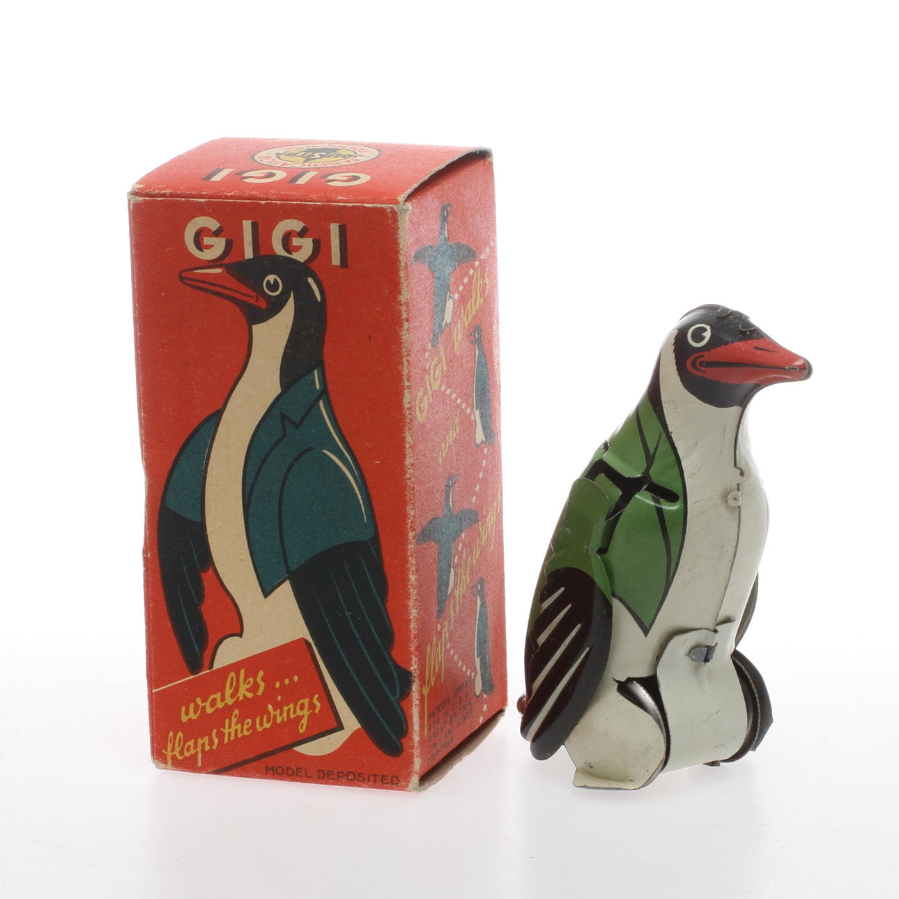 JOUSTRA Delfinen GIGI i originalkartong. Urverk och instruktion.