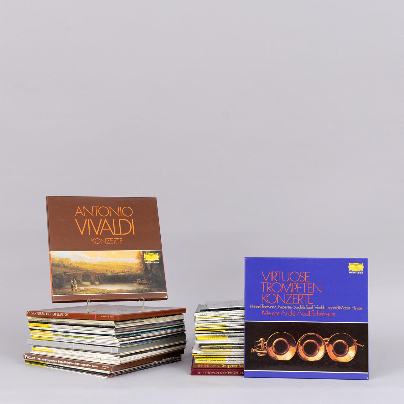 LP-SKIVOR, ca. 80 stycken, klassisk musik.