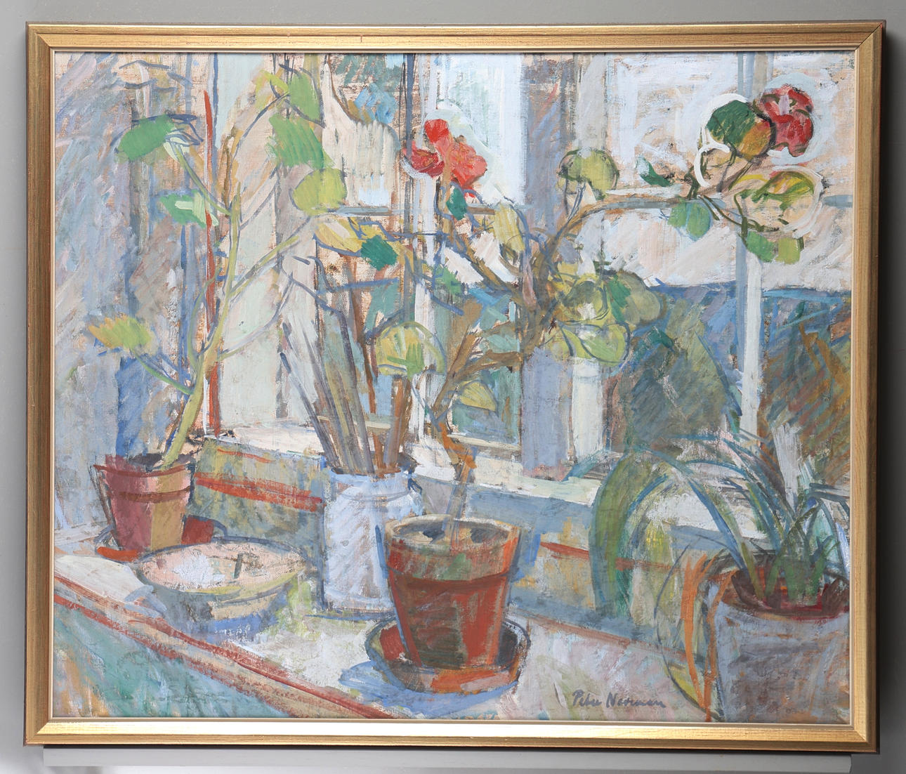 PETER NORRMAN. Olie på lærred, signeret.