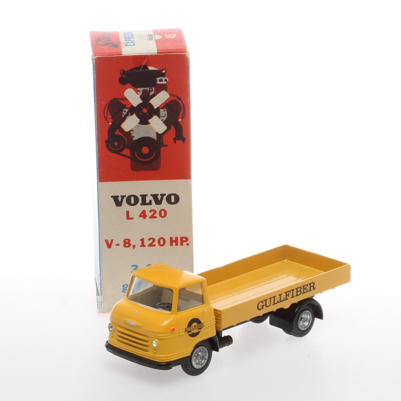 TEKNO lastbil 455 Gullfiber i originalkartong.