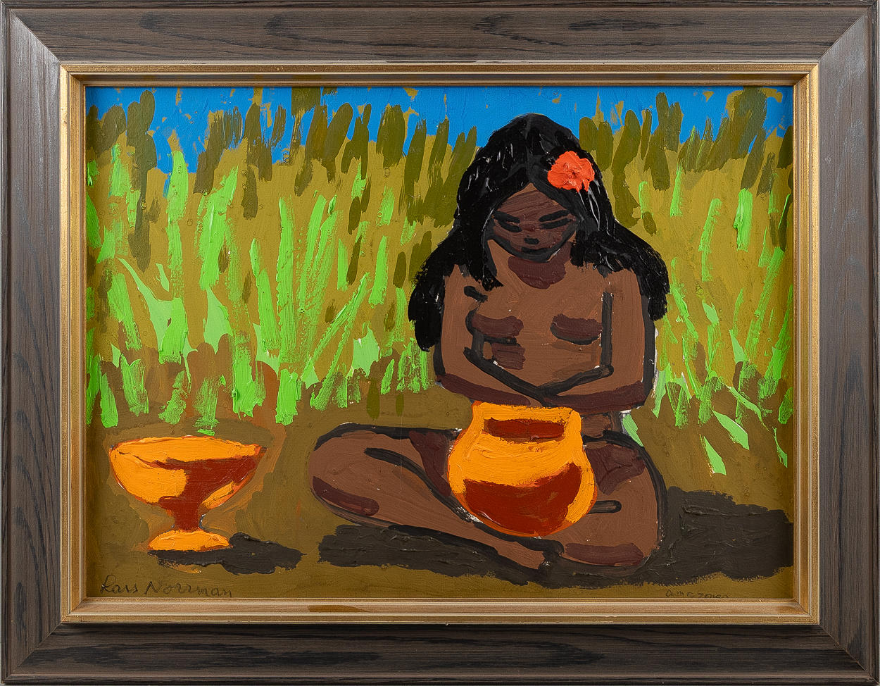 LARS NORRMAN. “Amazonas”, oil on panel.