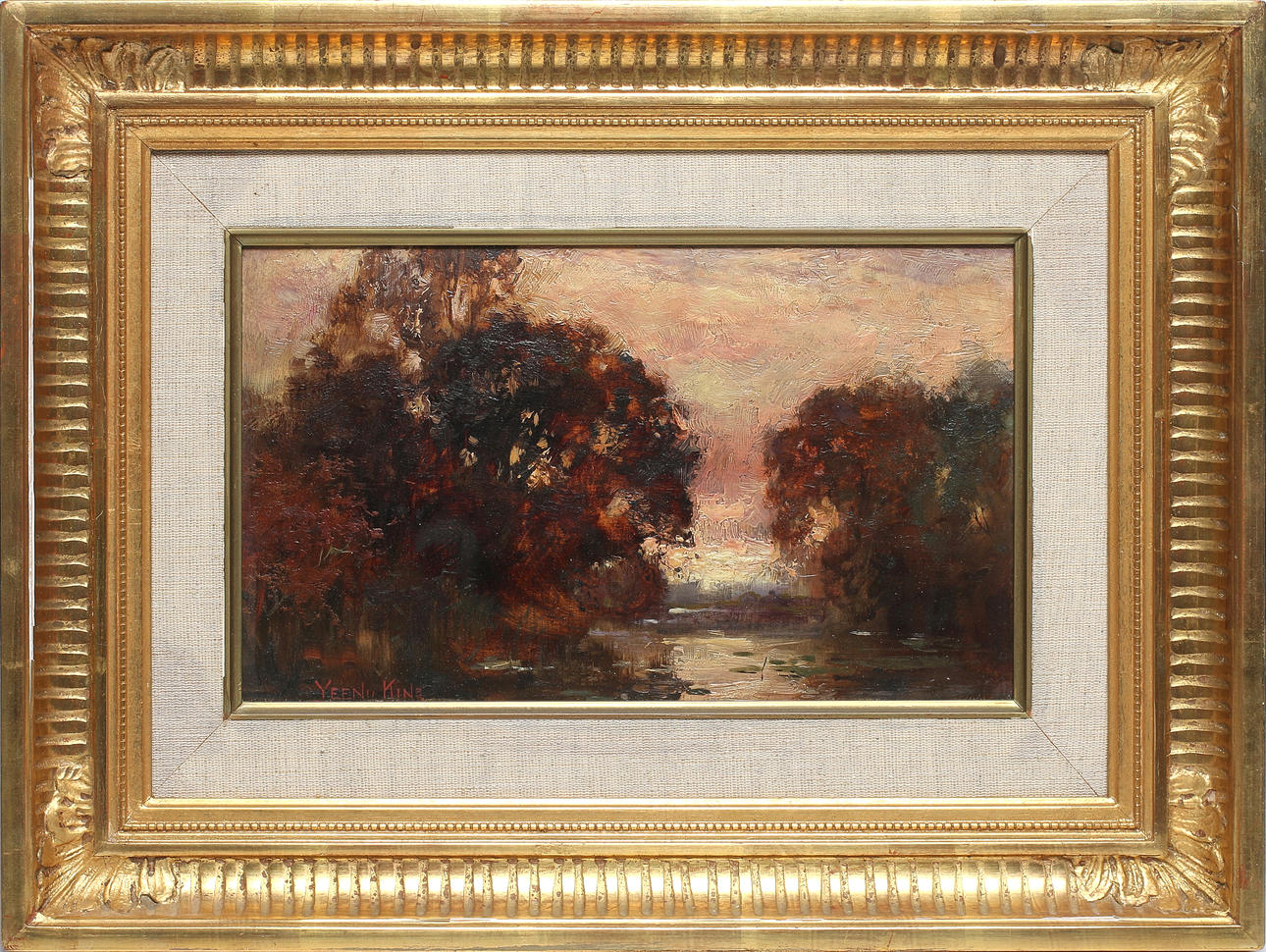 HENRY JOHN YEEND KING. Olja på pannå, signerad.