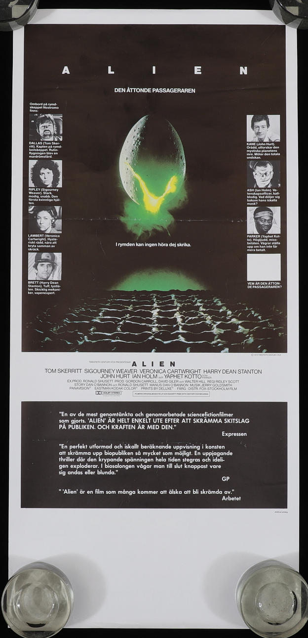 MOVIE POSTER, “Alien”, 1979.
