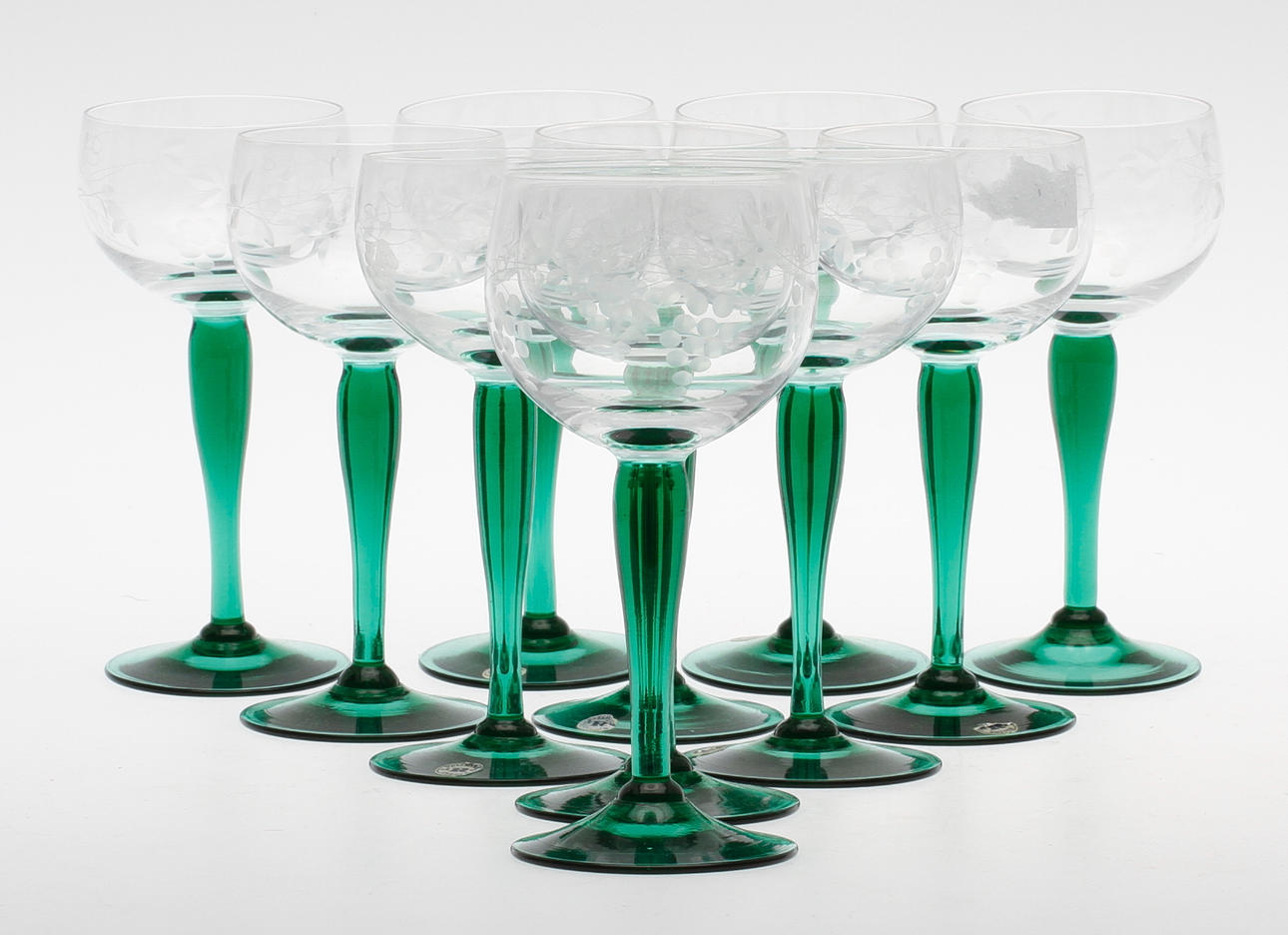 VITVINSGLAS, 11 st, Reijmyre, 1900-tal.