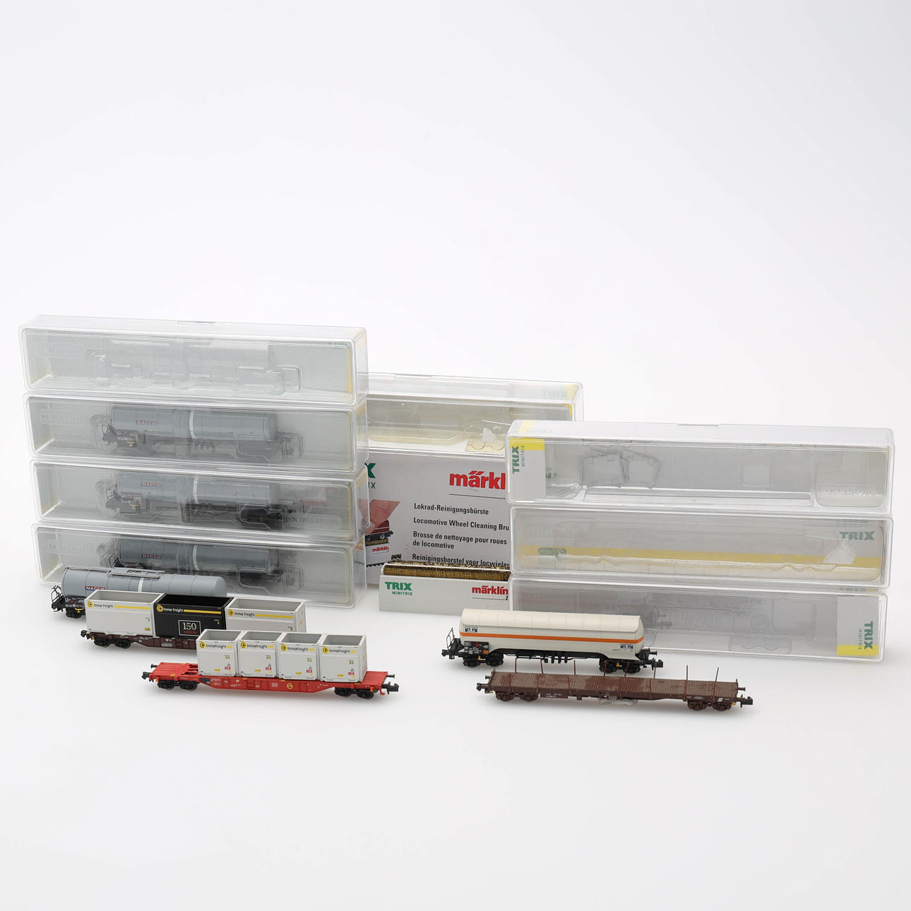 TRIX, minitrix, 9 delar, Märklin, originalförpackningar.