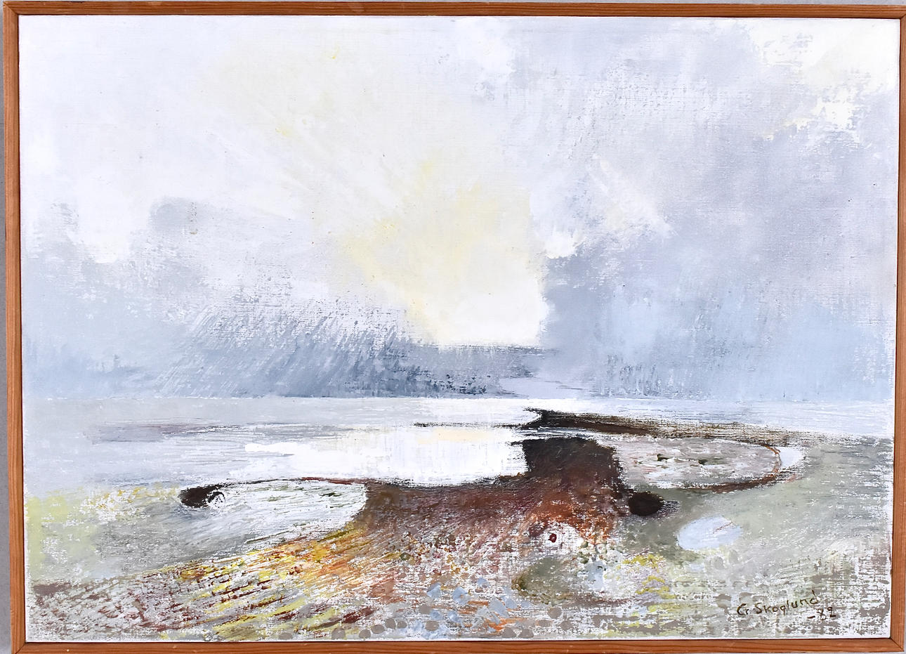 GUSTAF SKOGLUND. Óleo sobre lienzo.