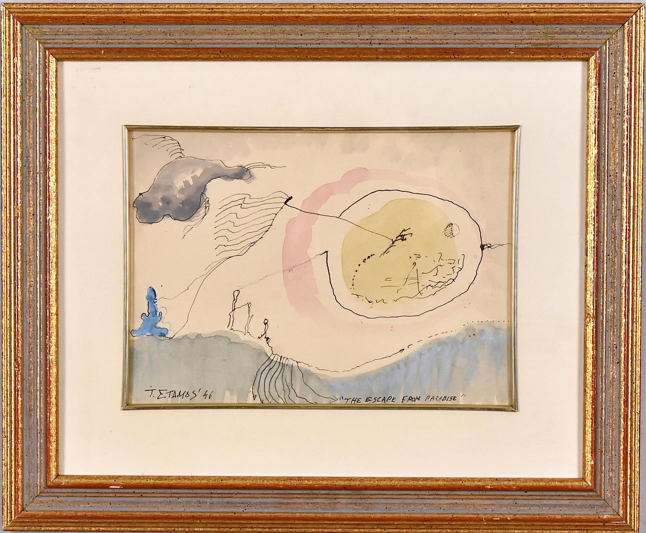 THEODOROS STAMOS. Akvarel.