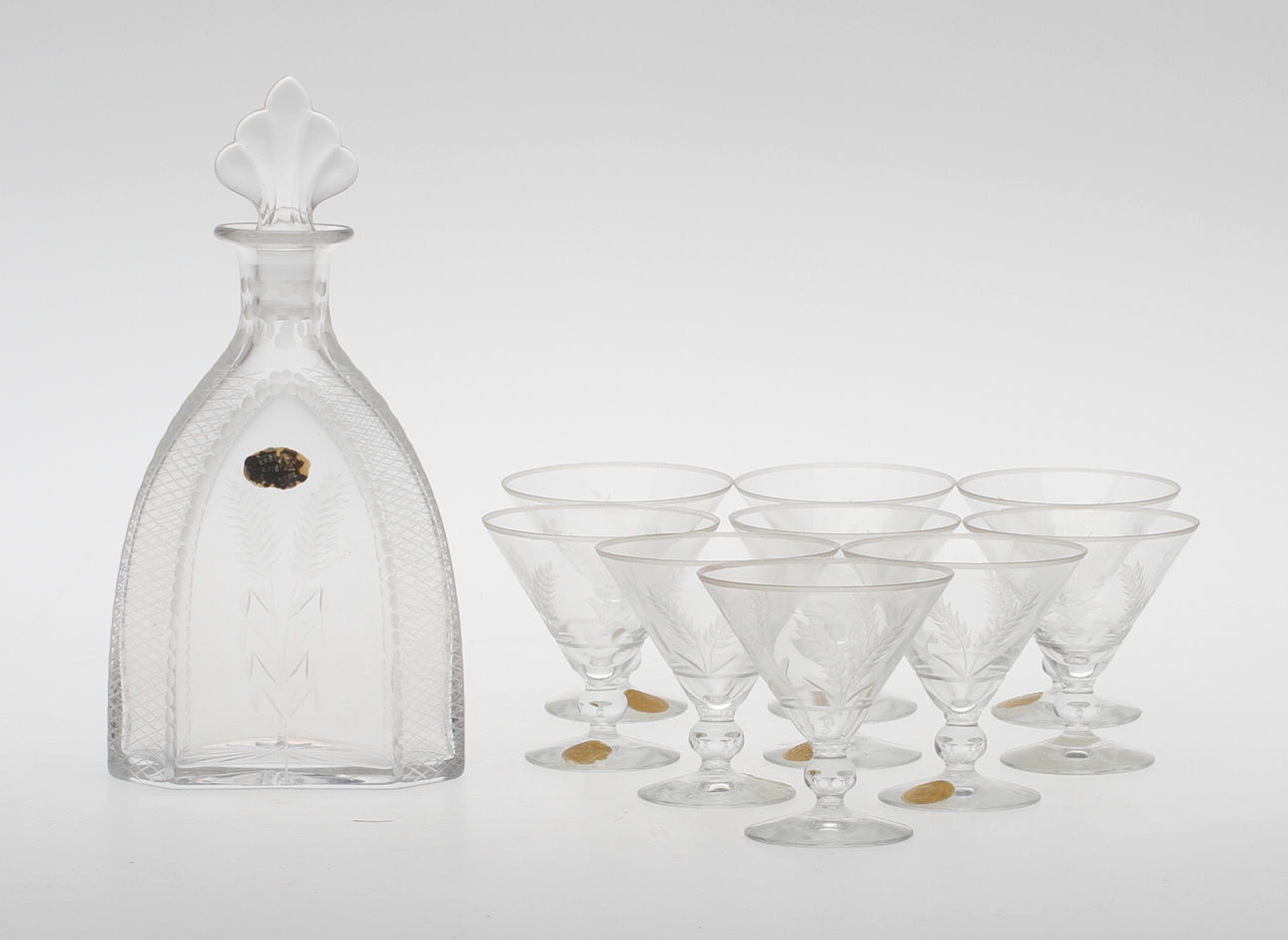 SHERRYSERVIS, 10 delar, Reijmyre, 1900-tal.