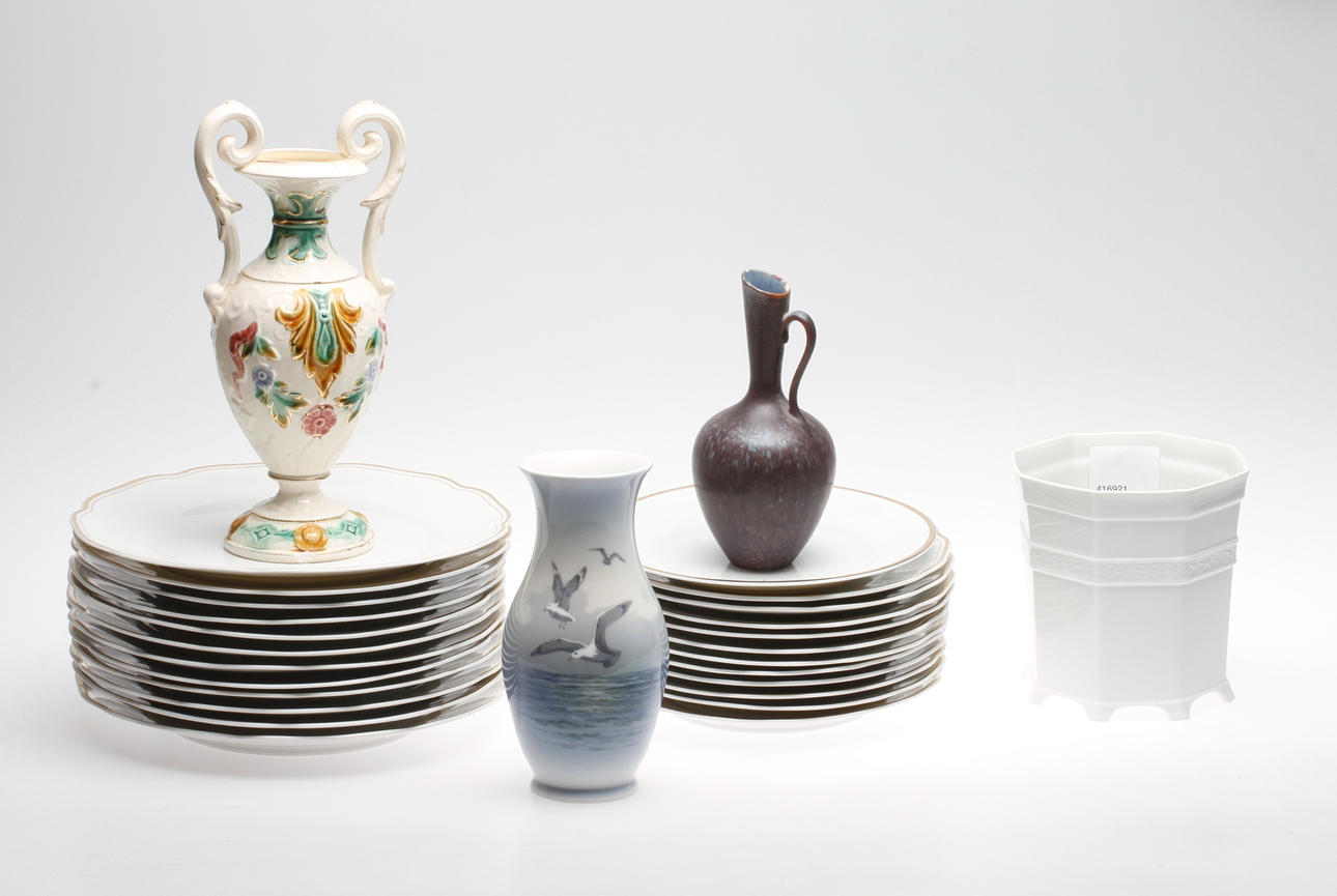KERAMIK, 27 delar, bland annat Rörstrand och Royal Copenhagen.