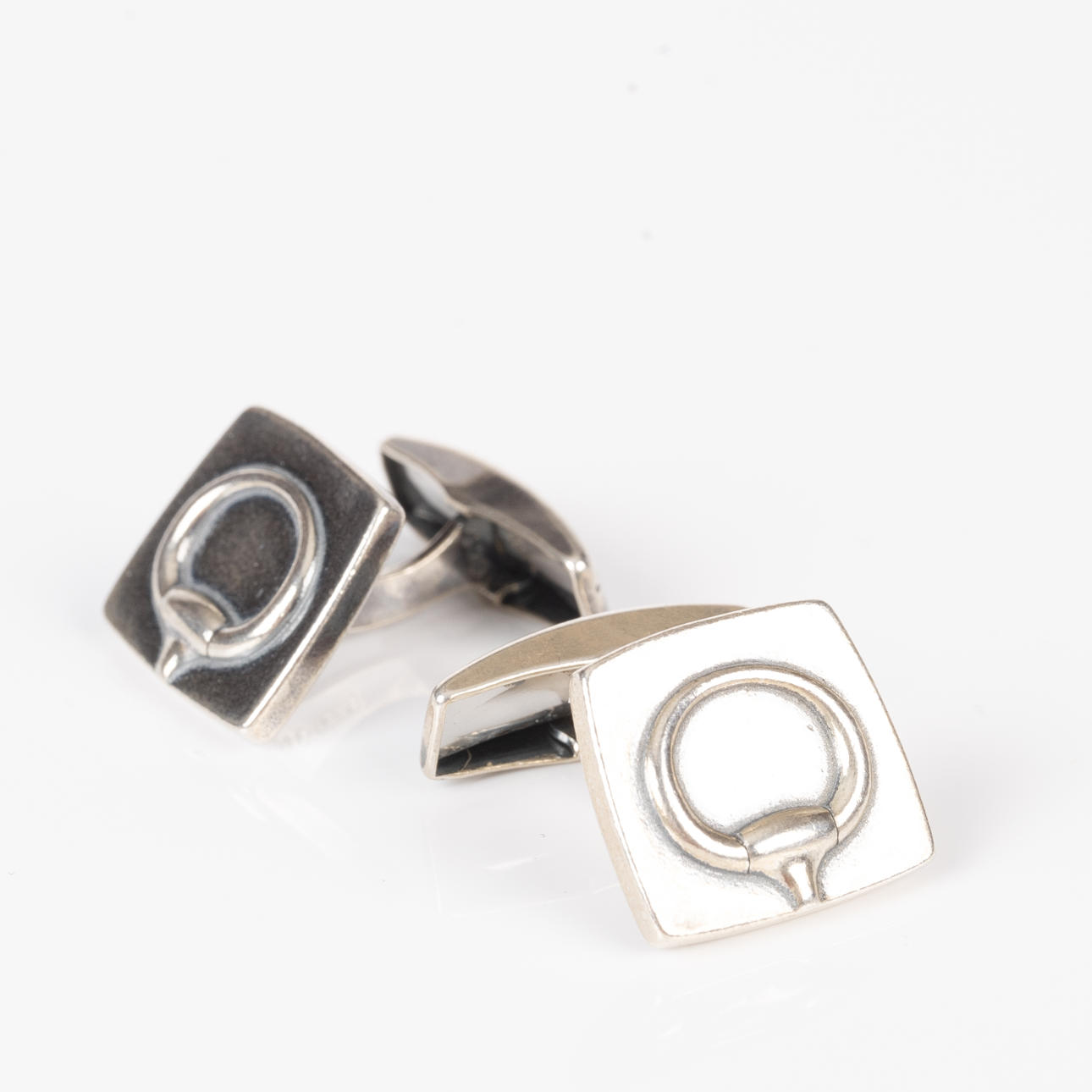 CUFFLINKS, Sterling silver, Kalevara Koru, Finland.