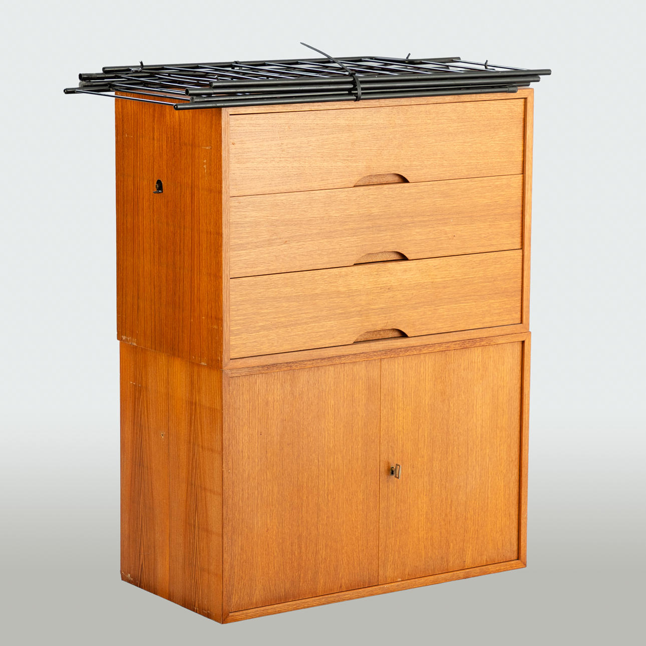 WHB teak shelving system, Germany 1960s.