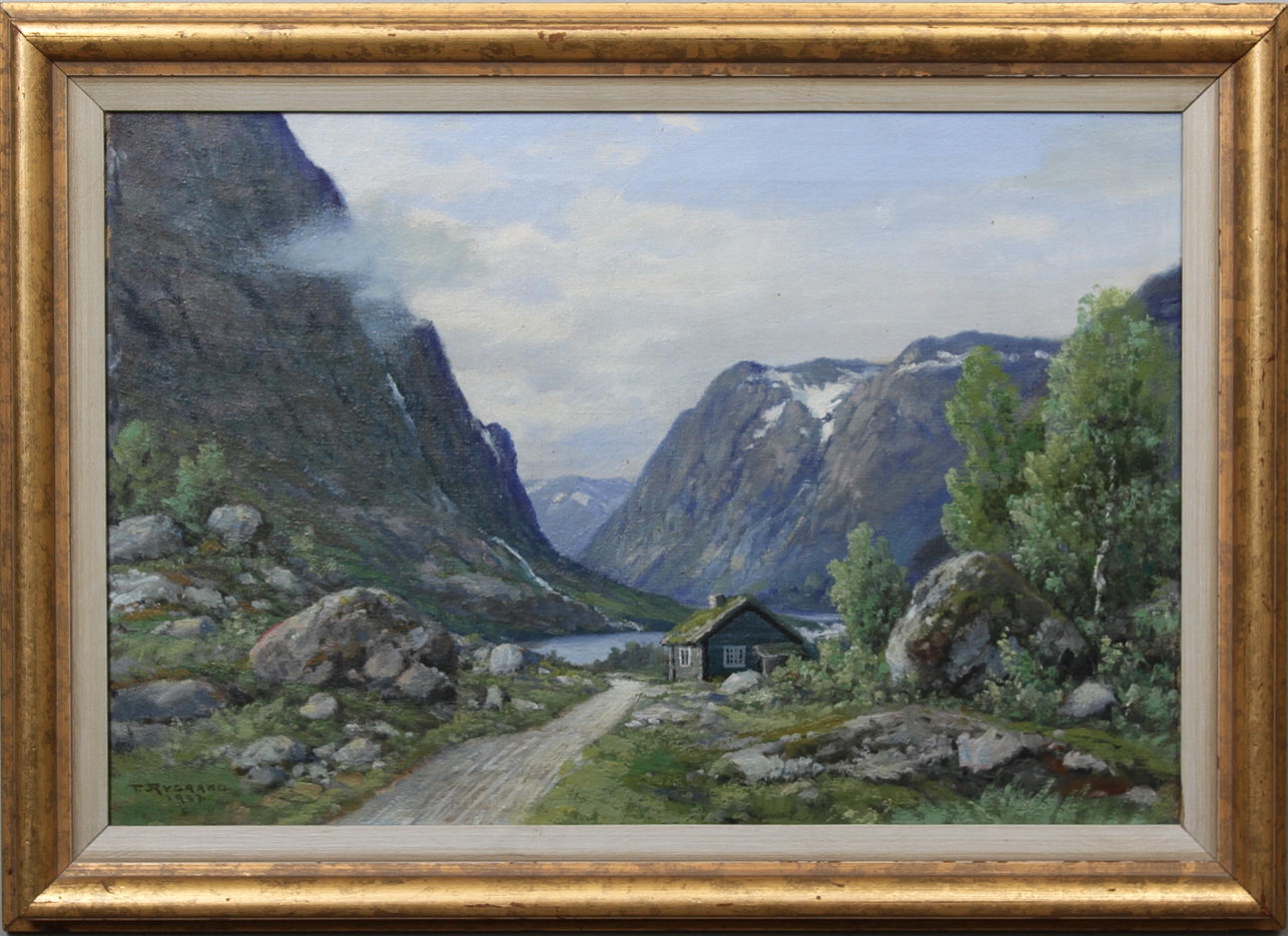 TORVALD RYGAARD. Landskap, olja på duk, signerad och daterad 1927.