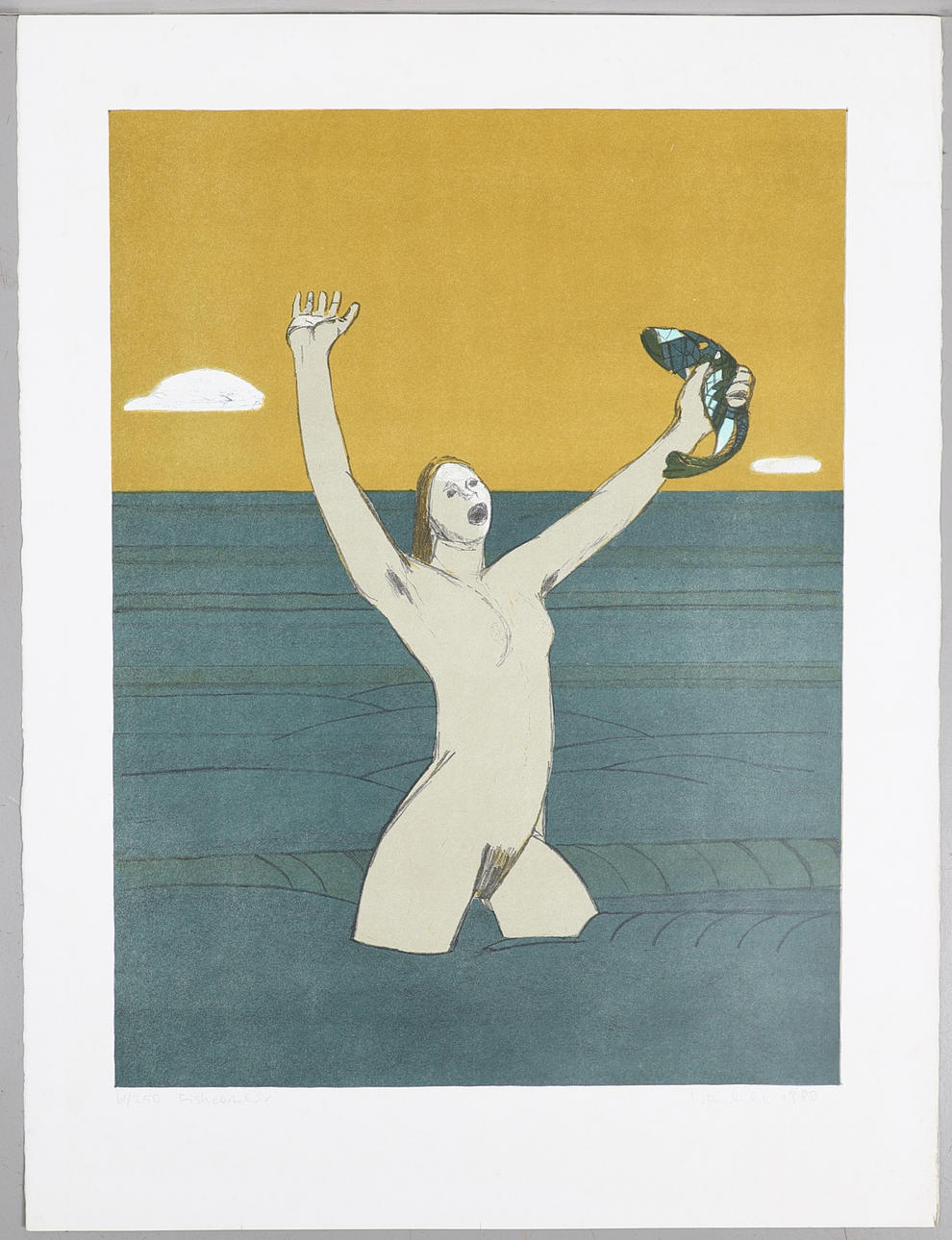 KARL WESCHKE (1925-2005). FISKFÅNGARE.