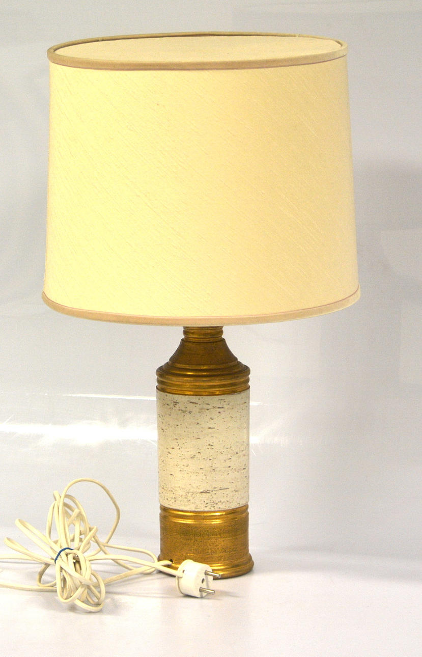 BORDSLAMPA, Bergboms, glaserad keramik, 1970/80-tal.