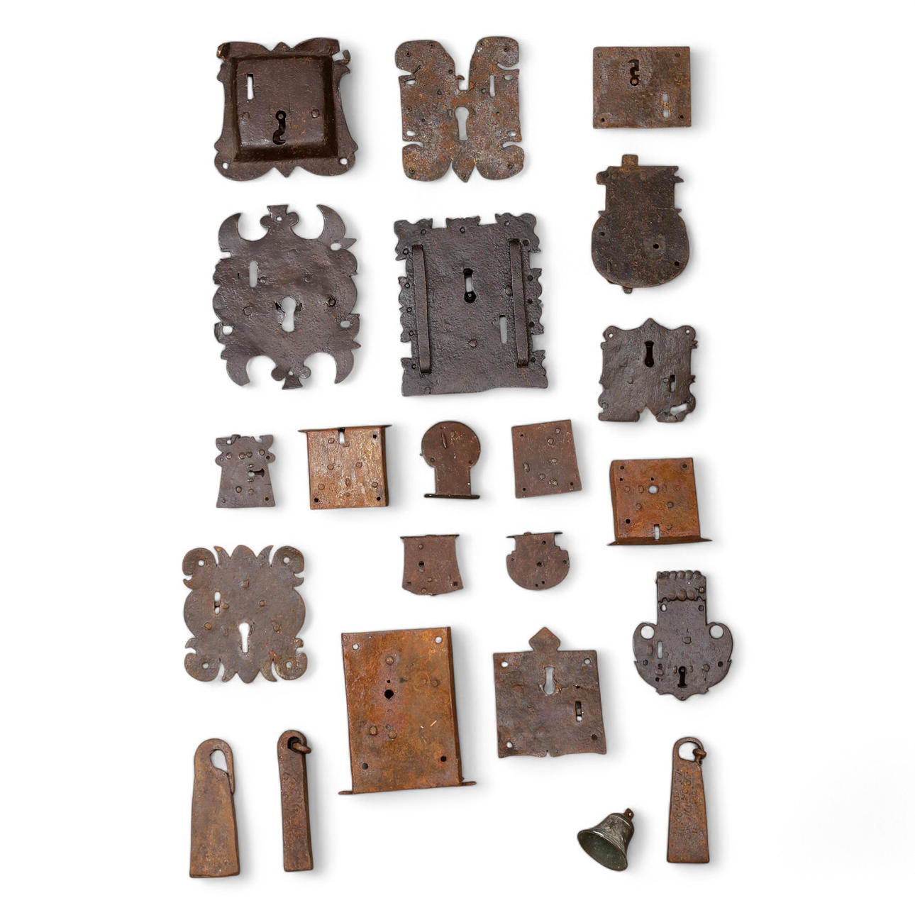 Various wrought iron objects.