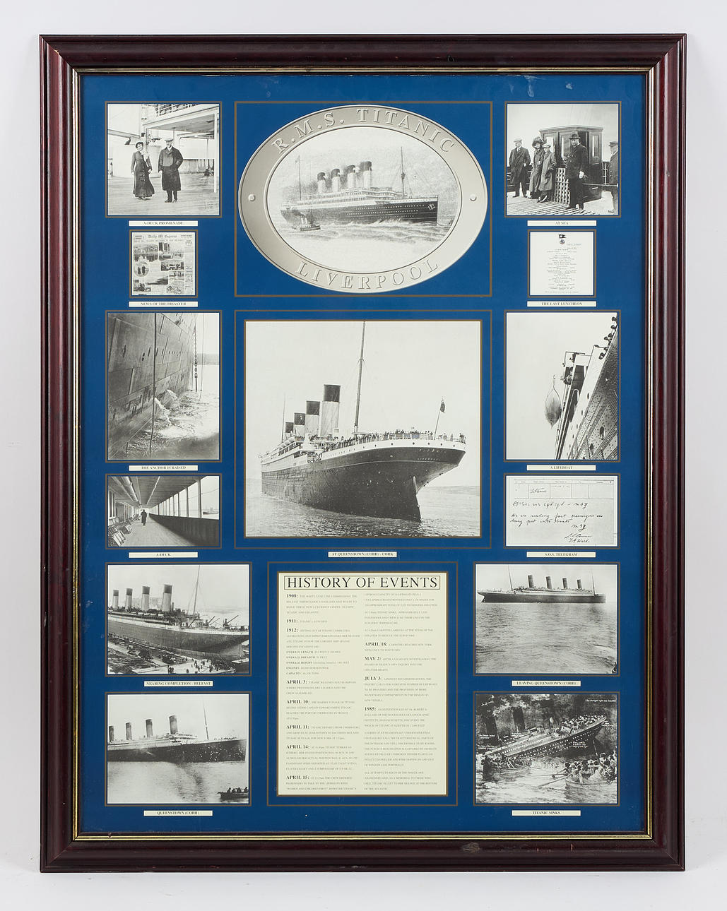 PLAKAT, „R.M.S. Titanic Liverpool“.
