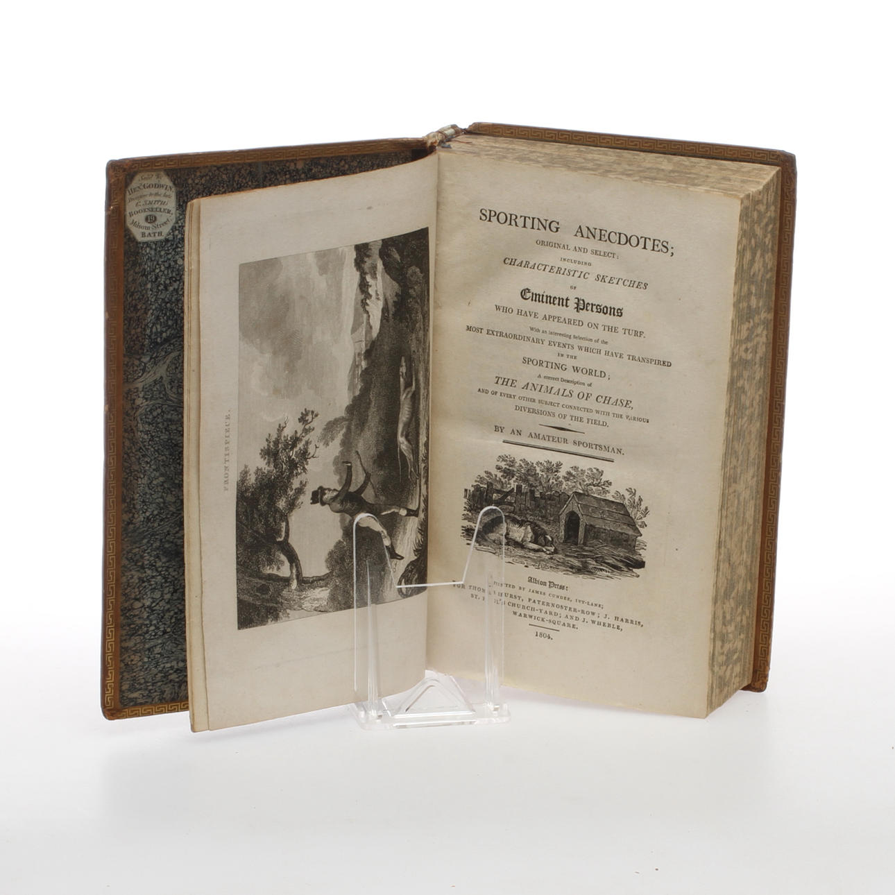 BOK, "Sporting Anecdotes; original and select: Including Characteristic Sketches of Eminent Persons....", 1804.