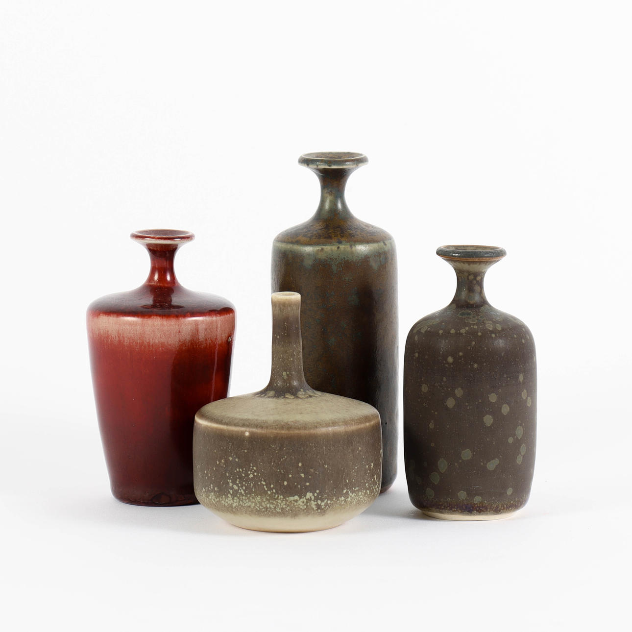 ROLF PALM. Vaser, 4 delar, stengods, Mölle.