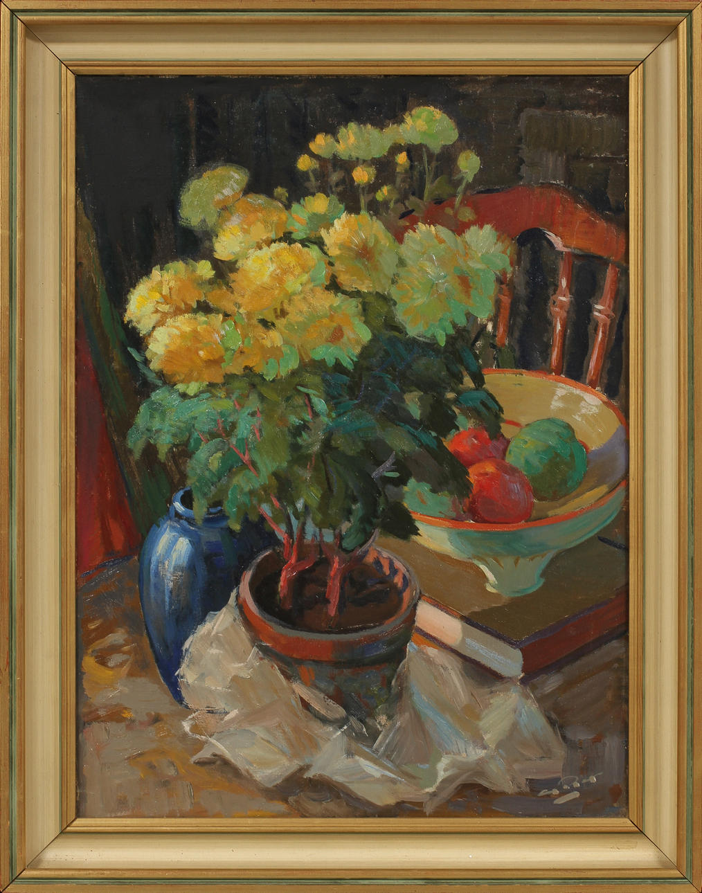 GÖTE REX. Stilleben, olja på duk, signerad.