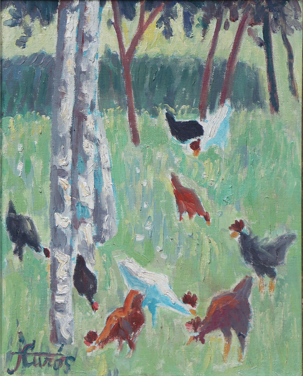 JORDI CURÓS. Gallinas.