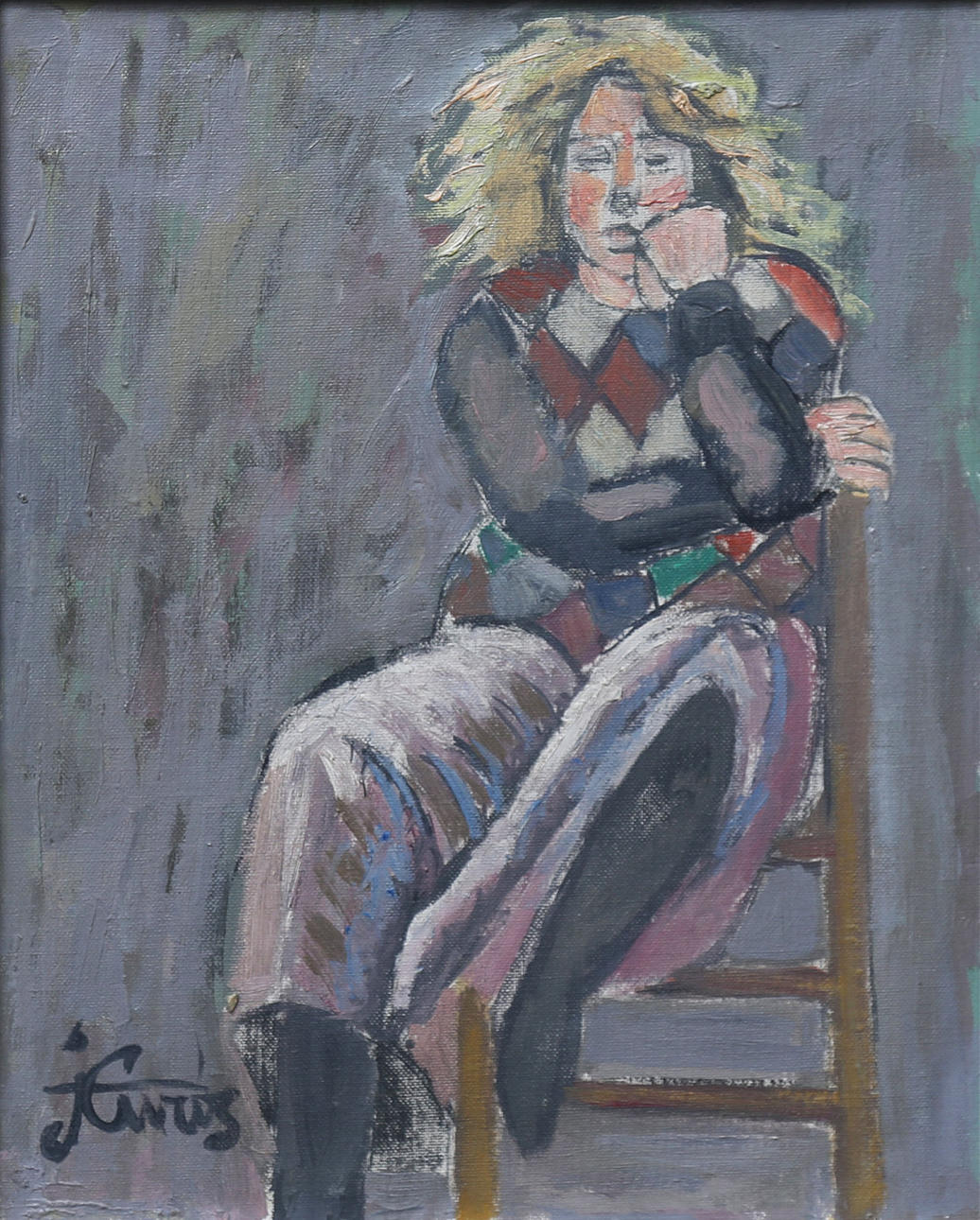 JORDI CURÓS. Una joven.