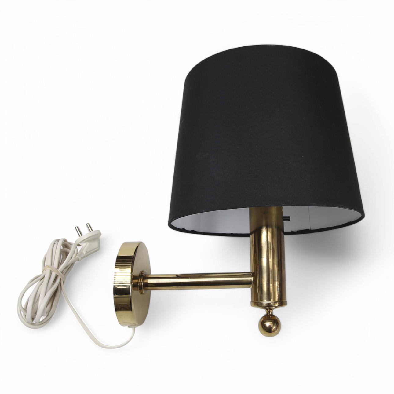 WALL LAMP, brass, label marked Bergboms V-18.