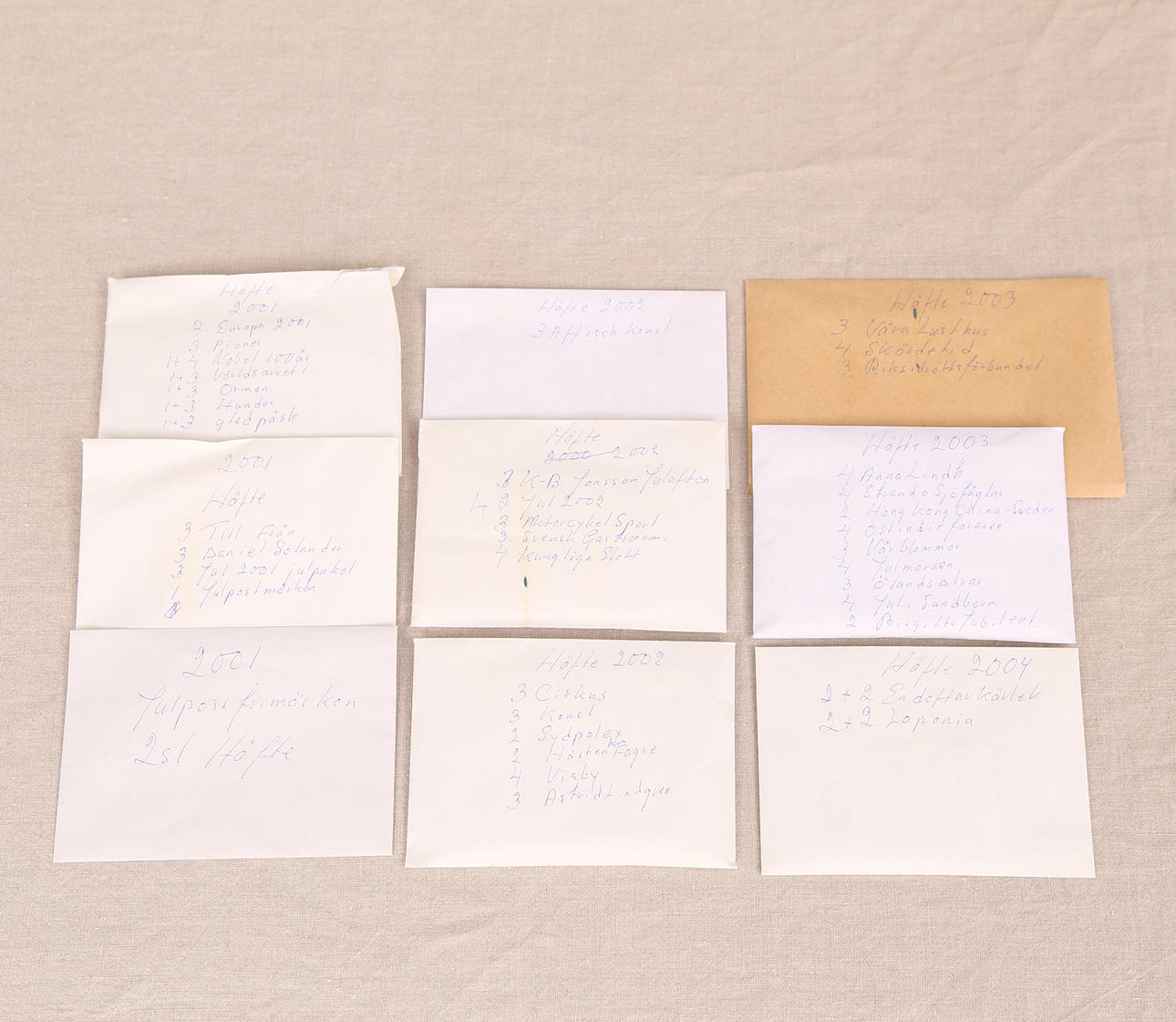 FRIMÄRKSHÄFTEN, svenska, ostämplade 2001-2004, ca 5700 kr.