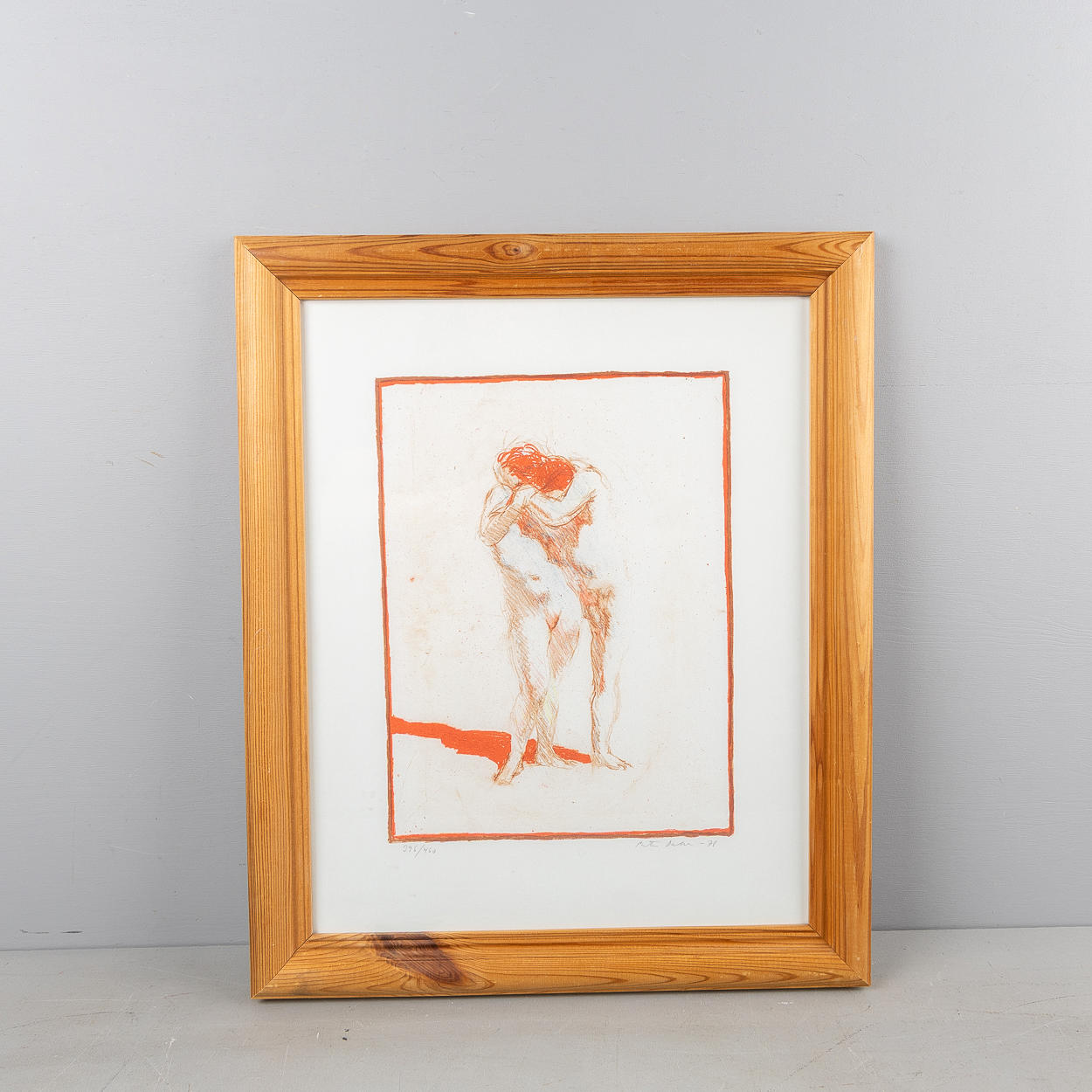 PETER DAHL. Portrait models, color lithography.