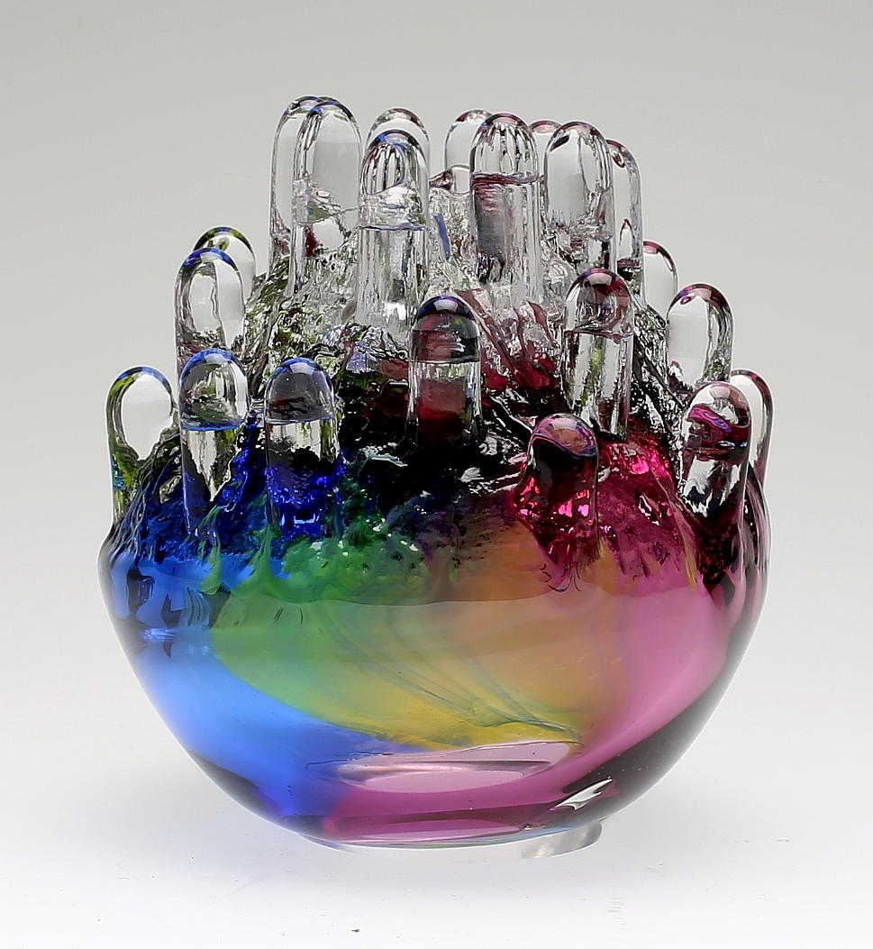 LJUSLYKTA, glas, "Polar", Göran Wärff, Kosta.