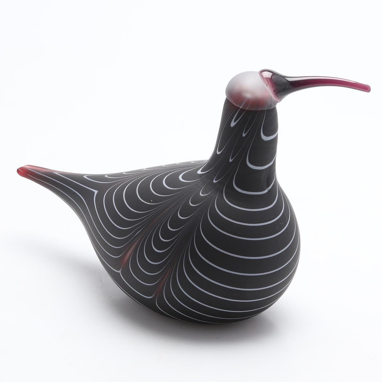 OIVA TOIKKA. Glass, bird, “Kuovi - Curlew”. Iittala. Signed