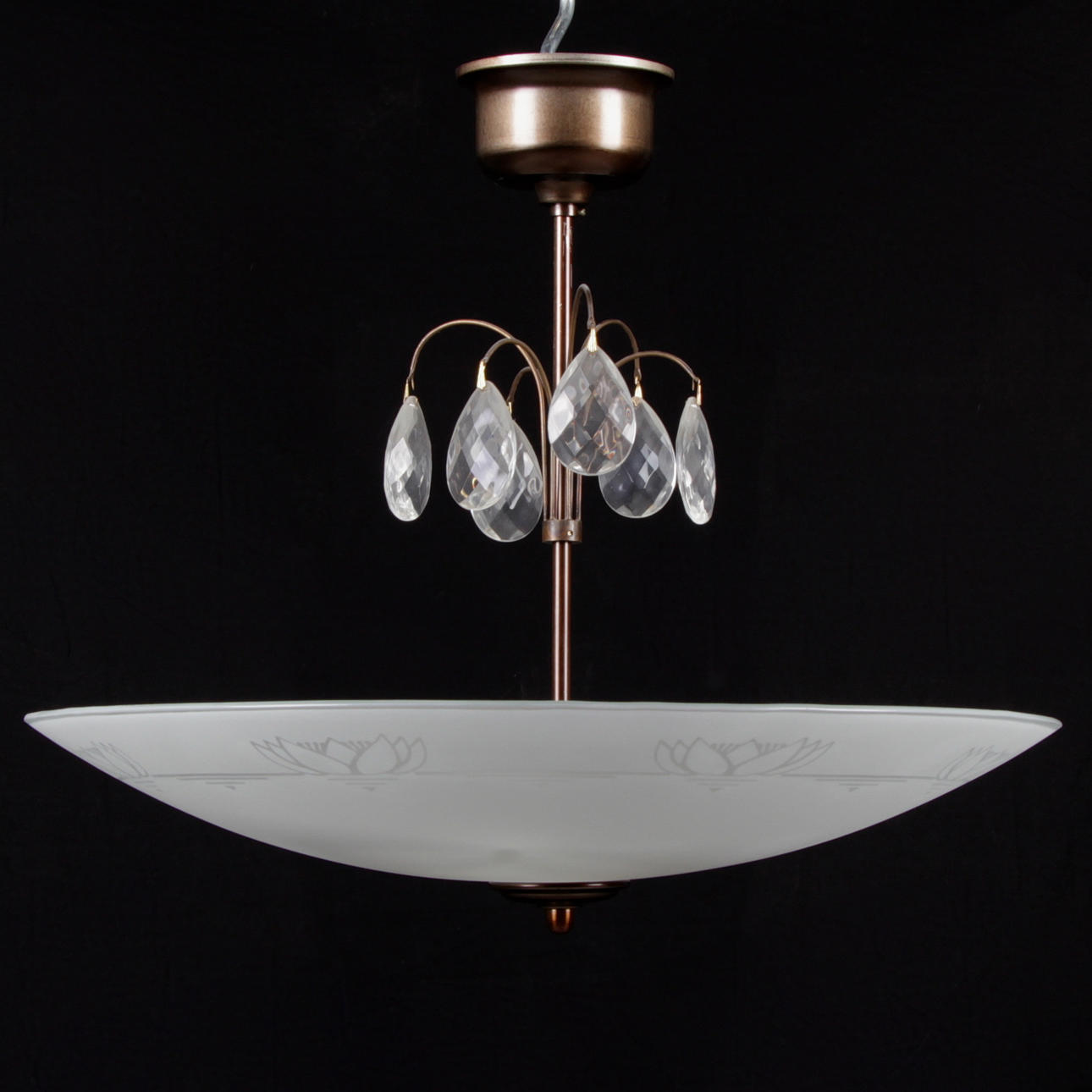 PLAFOND, frostat glas, 1900-talets andra hälft.