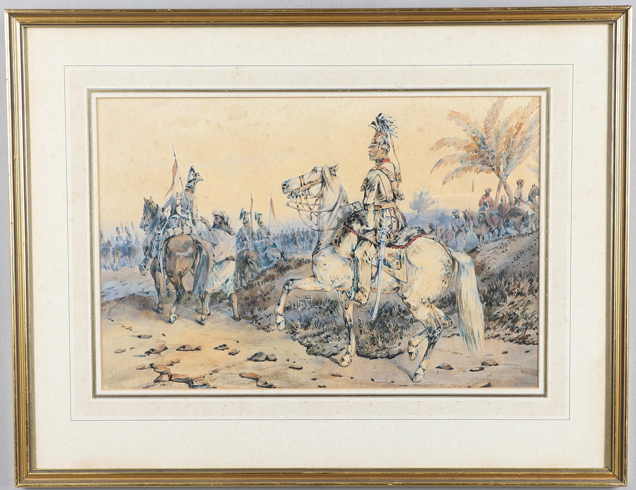 ORLANDO NORRIE (1832-1902). A MOUNTED CAVALRY OFFICER.