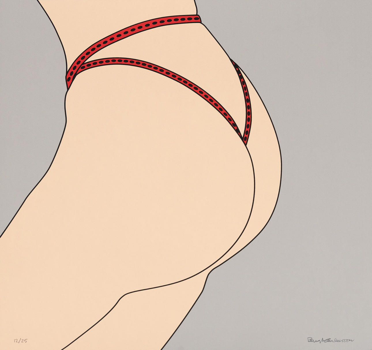 BENGT ANDERSSON. Modell, Siebdruck Nr. 12/25, signiert.