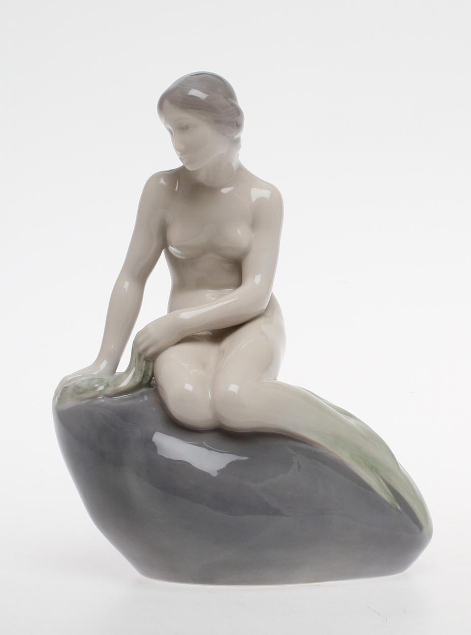 FIGURIN, Sjöjungfru, porslin, Royal Copenhagen.
