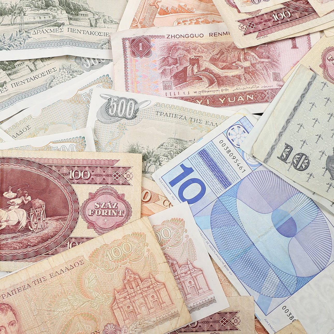 31 billetes, siglo XX.